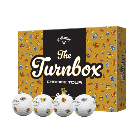 Limitierte Edition Chrome Tour Turnbox Golfbälle (12)