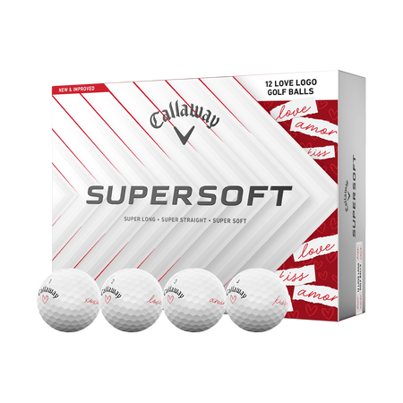 Limitierte Auflage Supersoft Love Golfb&auml;lle (Dutzend)
