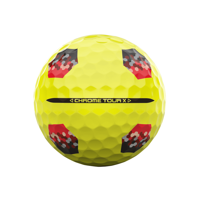 Chrome Tour X TruTrack Yellow Golfb&auml;lle - View 4