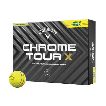 Chrome Tour X Triple Track Yellow Golfb&auml;lle