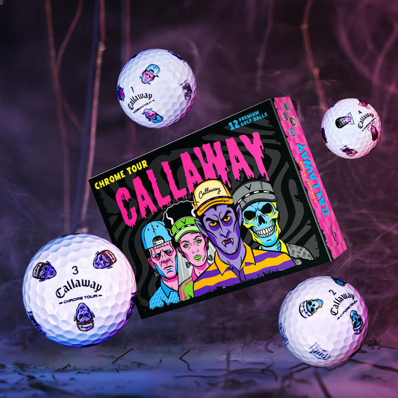 Chrome Tour Halloween Golf Balls - View 2