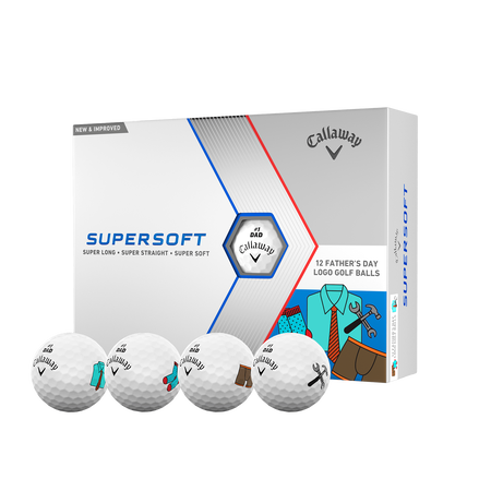 Limitierte Auflage Supersofte Golfbälle zum Vatertag (Dutzend)