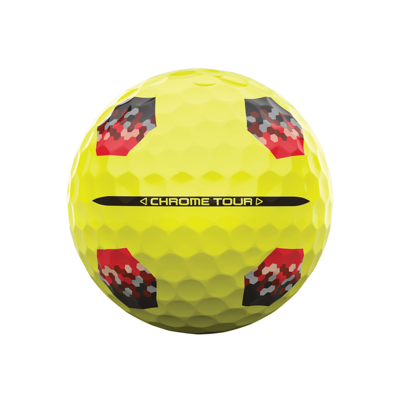 Chrome Tour TruTrack Yellow Golfbälle - View 4