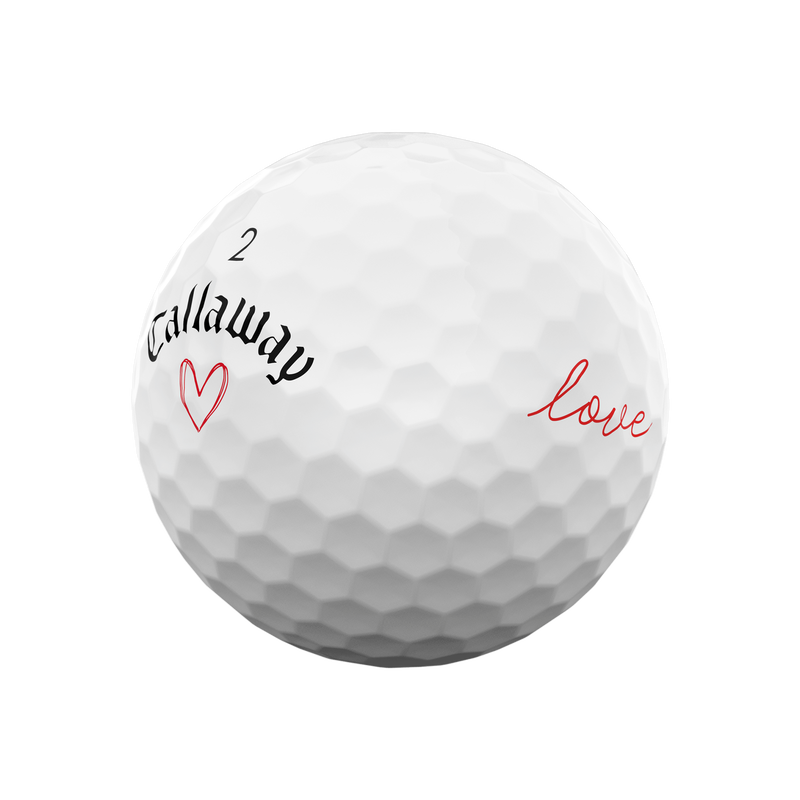 Limitierte Auflage Supersoft Love Golfbälle (Dutzend) - View 7