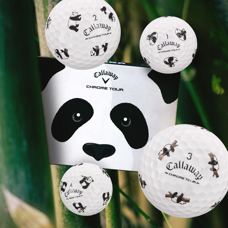Chrome Tour Panda Golf Balls - View 2