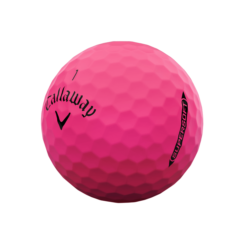 Supersoft Matte Pink Golfb&auml;lle (Dutzend) - View 2