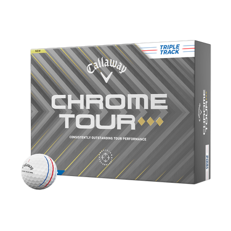 Chrome Tour Triple Diamond Triple Track Golfbälle (Dutzend)