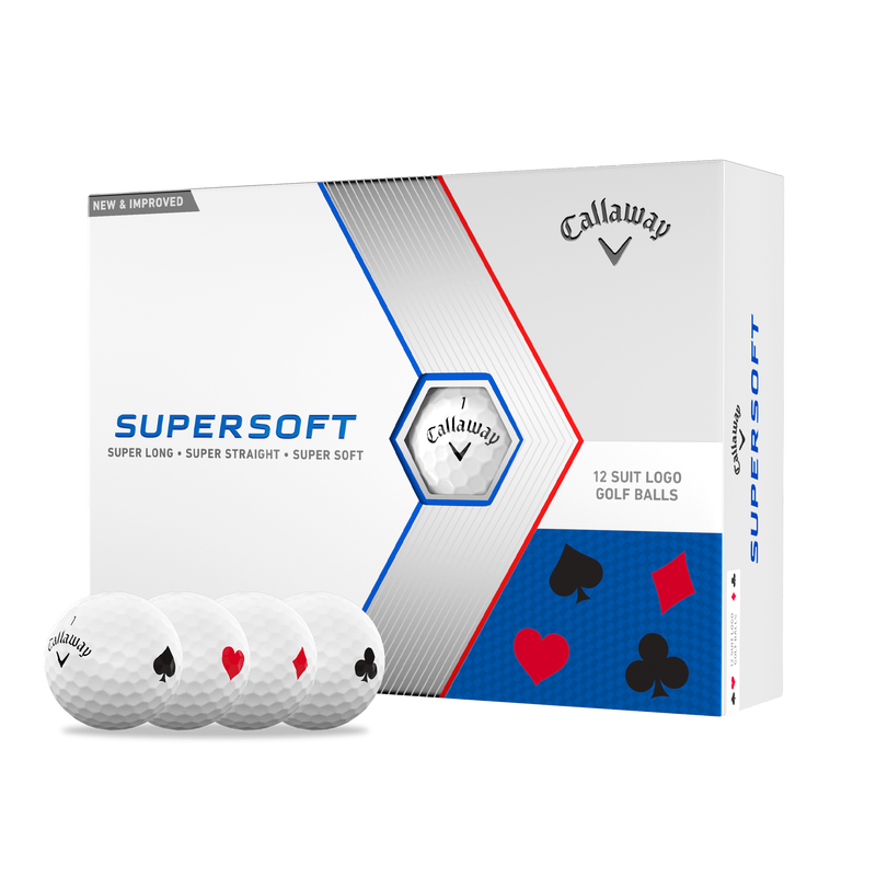 Limiterte Auflage Golfbälle Supersoft 'Suits' (Dutzend) - View 1