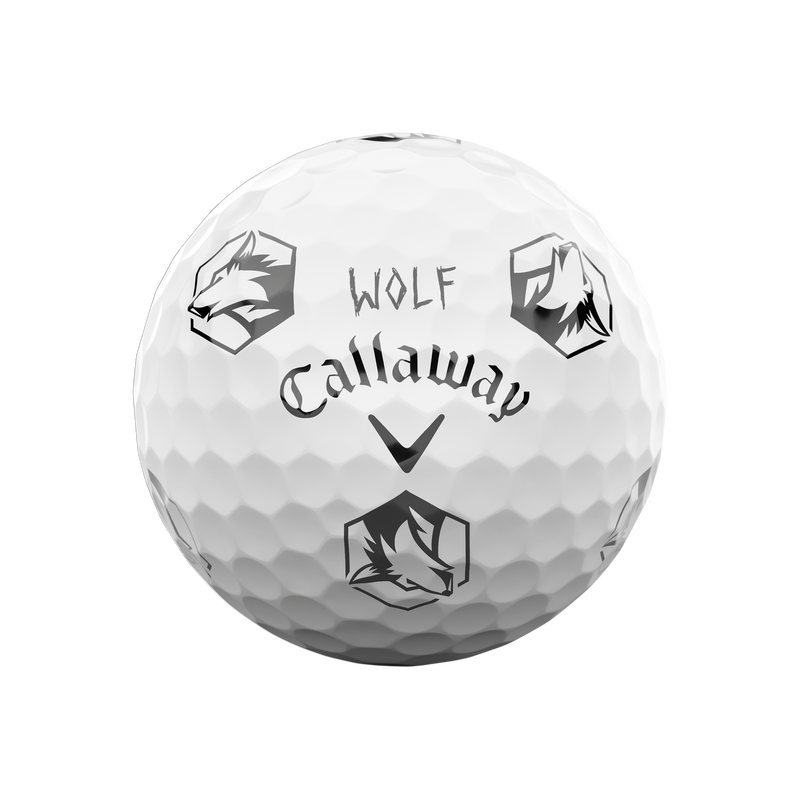 Limitierte Auflage Chrome Tour Lone Wolf Golfbälle (Dutzend) - View 6