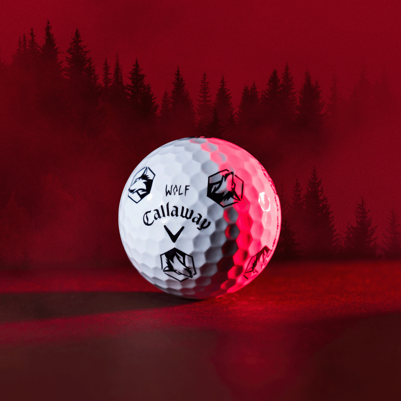 Limitierte Auflage Chrome Tour Lone Wolf Golfbälle (Dutzend) - View 3