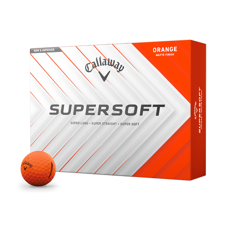 Supersoft Matte Orange Golfbälle (Dutzend)