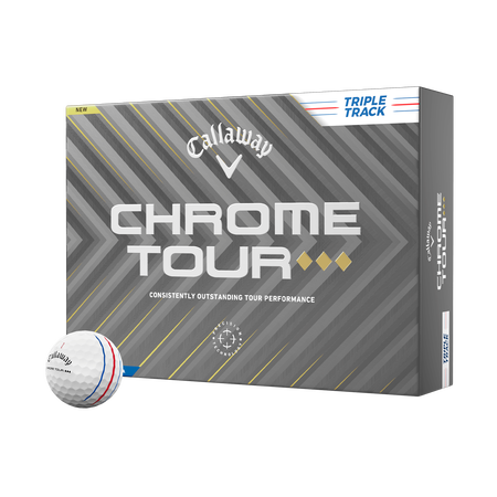 Chrome Tour Triple Diamond Triple Track Golfbälle (Dutzend)