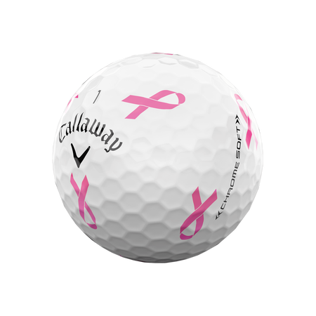 Limitierte Auflage Chrome Soft Truvis Rosa Band Golfbälle (Dutzend)