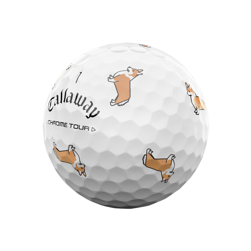 Chrome Tour Small Dogs: Corgi Golfbälle - View 4