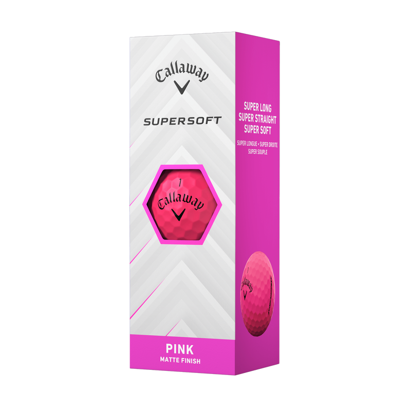 Supersoft Matte Pink Golfb&auml;lle (Dutzend) - View 4