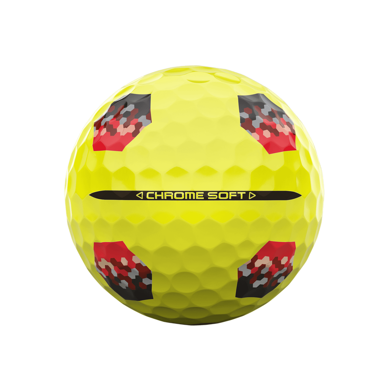 Chrome Soft TruTrack Yellow Golfbälle - View 4