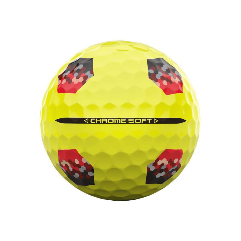 Chrome Soft TruTrack Yellow Golfb&auml;lle - View 4