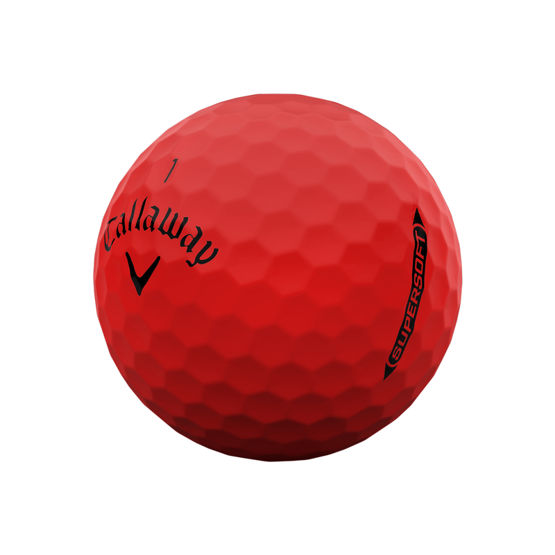 Supersoft Matte Red Golfbälle (Dutzend) - View 2