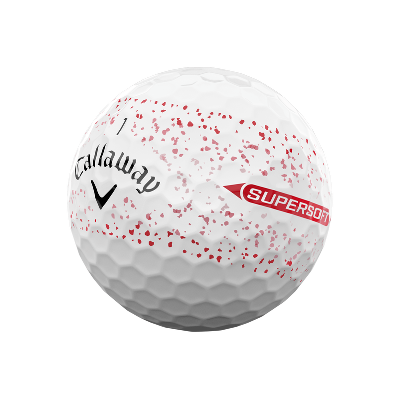 Supersoft Splatter 360 Red Golfb&auml;lle (Dutzend) - View 2