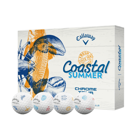Limited Edition Chrome Tour Coastal Summer Golf Balls (Dozen)
