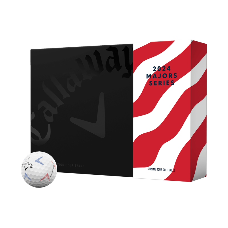 Limited Edition Chrome Tour Major Series: June Major Golf Balls (Dozen) - View 1