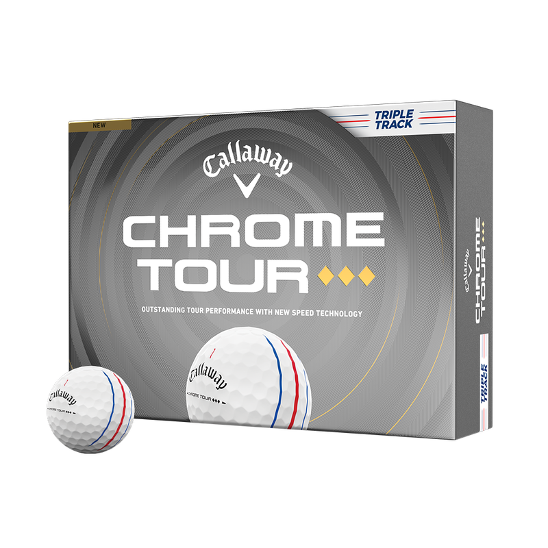 Chrome Tour Triple Diamond Triple Track Golf Balls (Dozen) - View 1