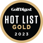2023 golf digest hot list gold award badge