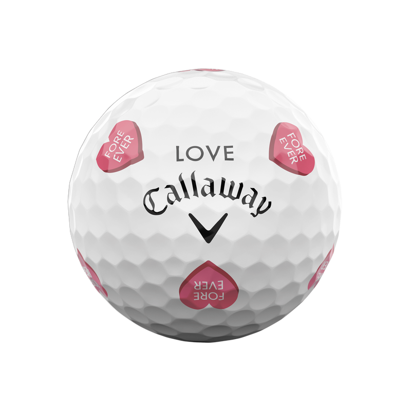 Limited Edition Chrome Tour Hearts Golf Balls (Dozen) - View 8