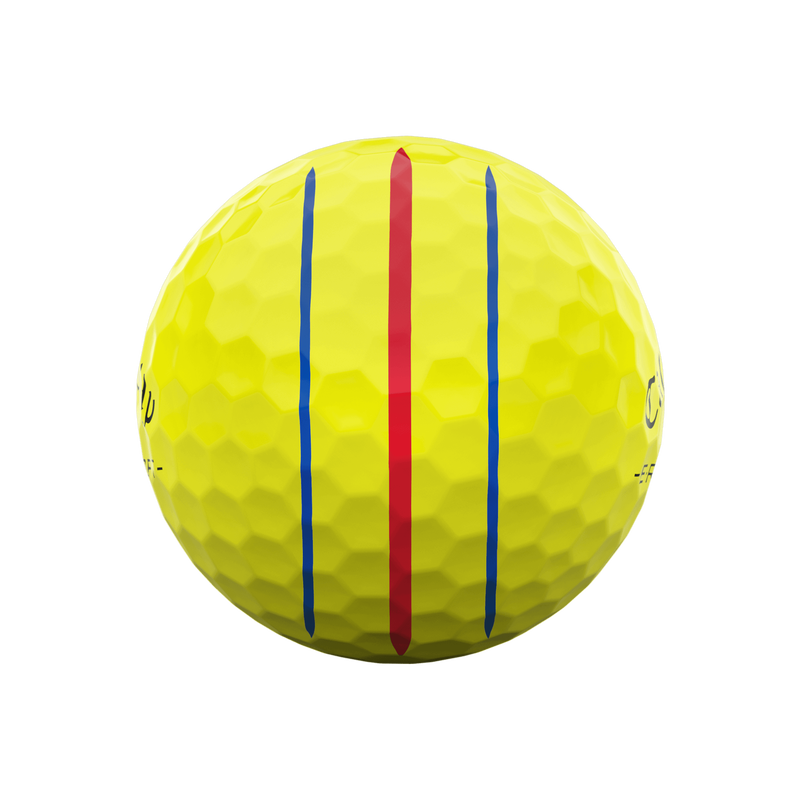 E•R•C Soft Triple Track Yellow Golf Balls - View 4