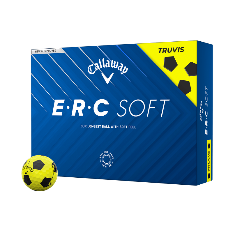 E•R•C Soft Truvis Yellow Golf Balls - View 1