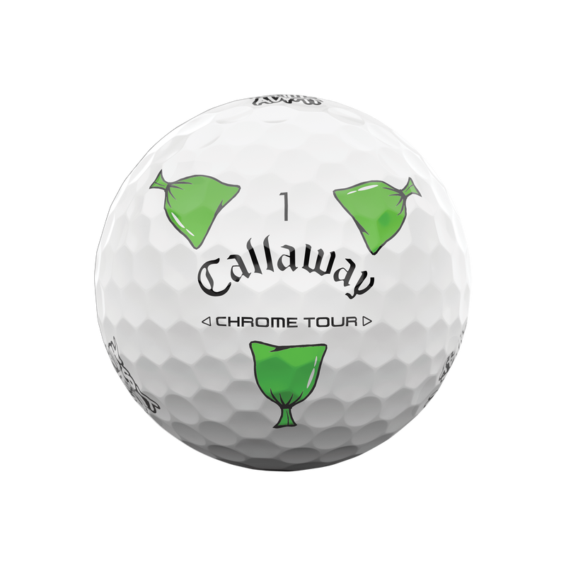 Limited Edition Chrome Tour Trash Talk Golf Balls (Dozen) - View 3