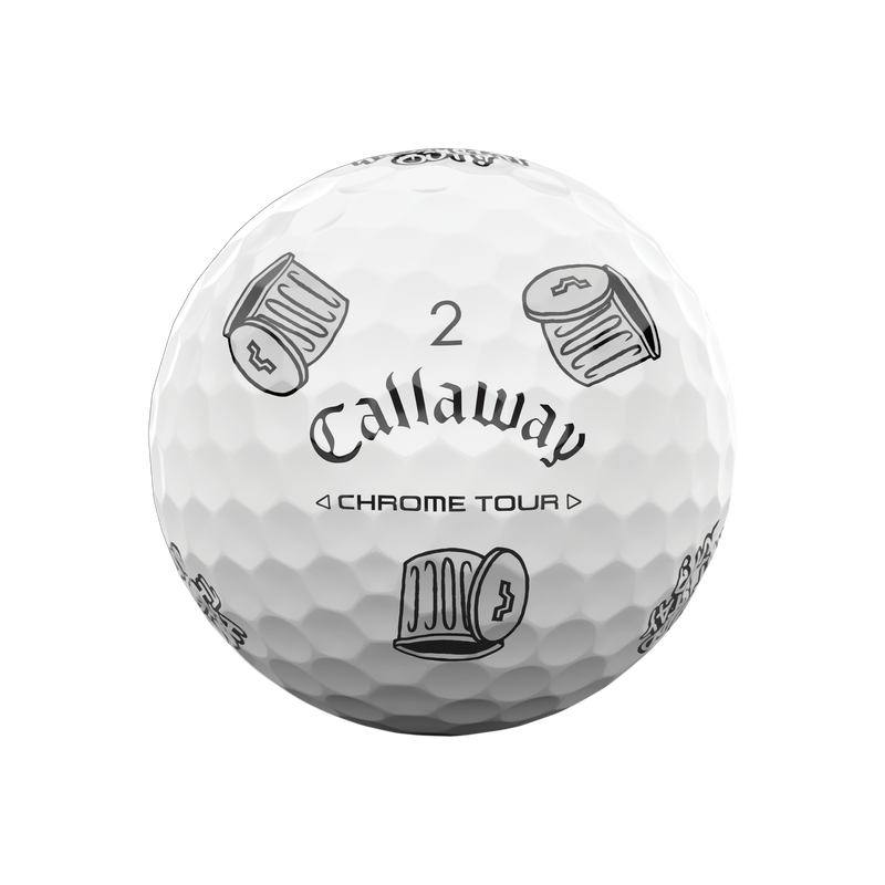Limited Edition Chrome Tour Trash Talk Golf Balls (Dozen) - View 5