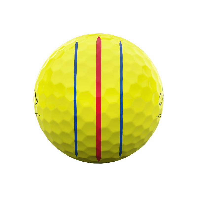 E•R•C Soft Triple Track Yellow Golf Balls - View 4