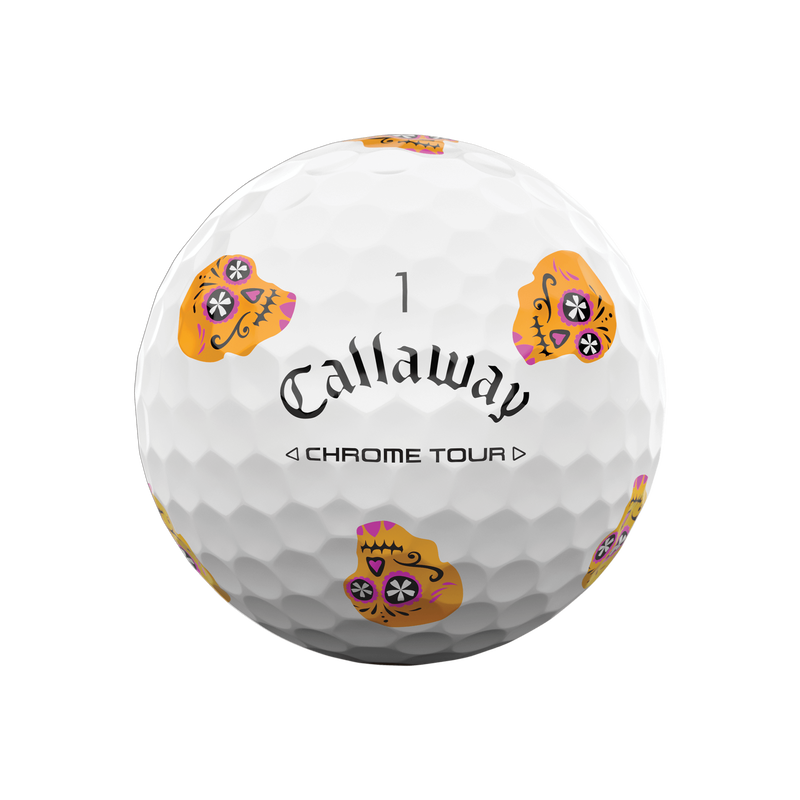 Limited Edition Chrome Tour Día de los Muertos Golf Balls (Dozen) - View 5
