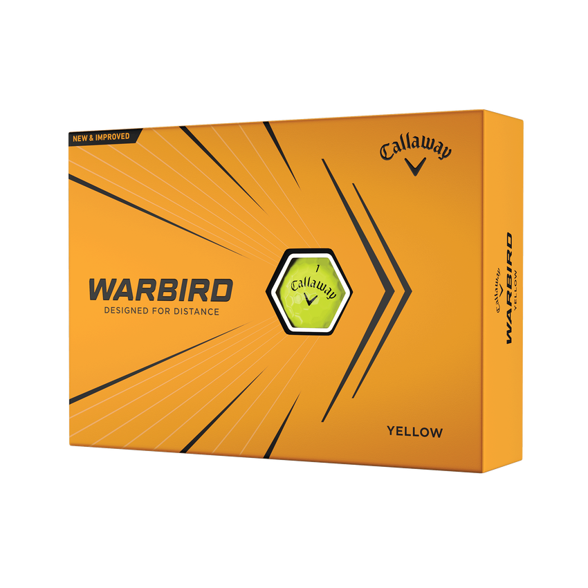 Warbird Yellow Golf Balls - View 1