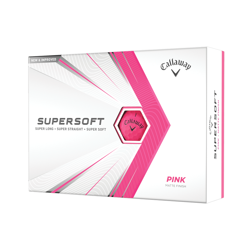 Callaway Supersoft Matte Pink Golf Balls (Dozen) - View 1