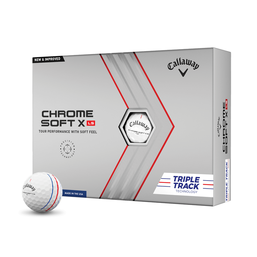 Chrome Soft X LS Triple Track Golf Balls (Dozen) - View 1