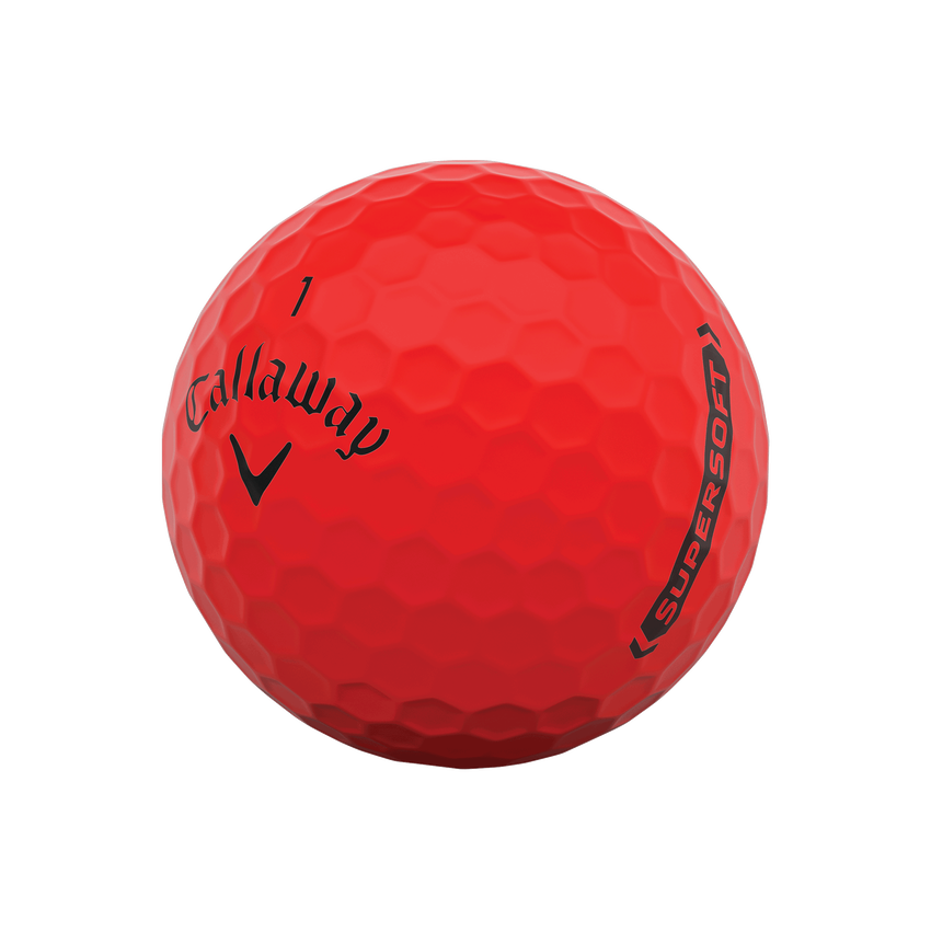 Callaway Supersoft Matte Red Golf Balls (Dozen) - View 4