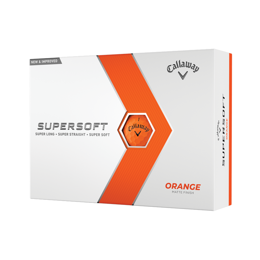 Callaway Supersoft Matte Orange Golf Balls (Dozen) - View 1