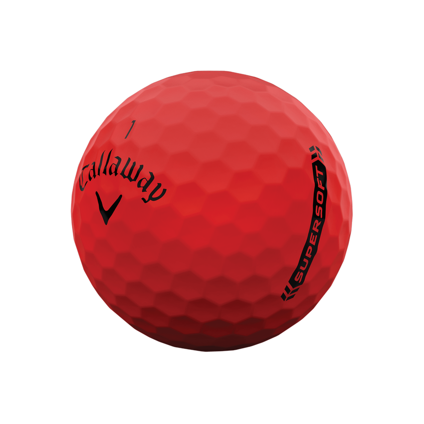 Callaway Supersoft Matte Red Golf Balls (Dozen) - View 2