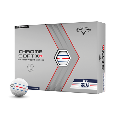 Limited Edition Chrome Soft X LS 360 Triple Track Golf Balls (Dozen)