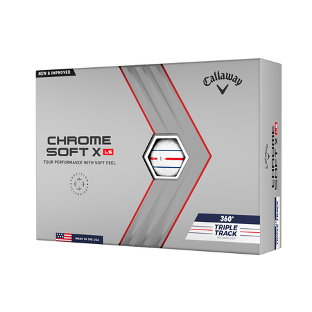 Limited Edition Chrome Soft X LS 360 Triple Track Golf Balls (Dozen)
