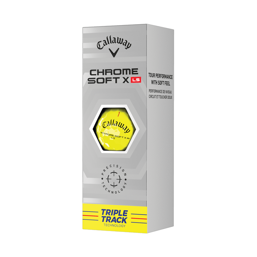 Chrome Soft X LS Triple Track Yellow Golf Balls (Dozen) - View 5