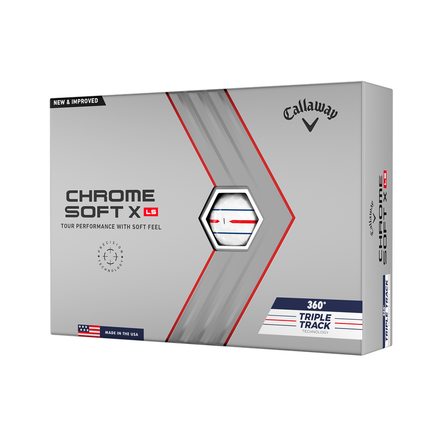 Limited Edition Chrome Soft X LS 360 Triple Track Golf Balls (Dozen) - View 1