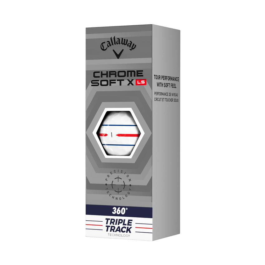 Limited Edition Chrome Soft X LS 360 Triple Track Golf Balls (Dozen) - View 5