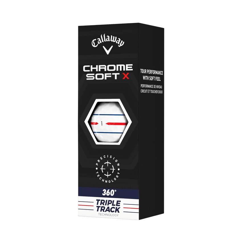 Limited Edition Chrome Soft X 360 Triple Track Golf Balls (Dozen) - View 5