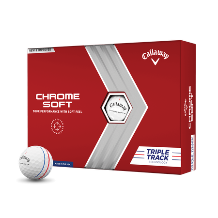 Chrome Soft Triple Track Golf Balls (Dozen)