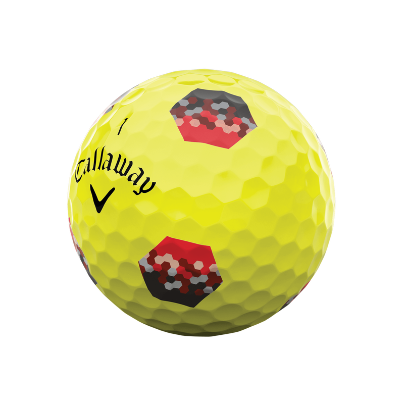 Chrome Tour TruTrack Yellow Golf Balls - View 2