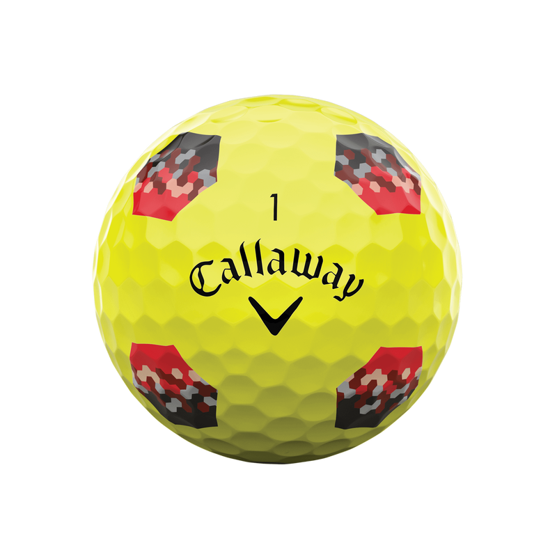 Chrome Tour TruTrack Yellow Golf Balls - View 3