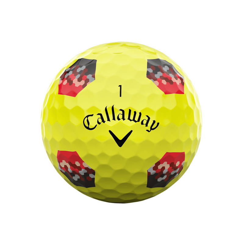 Chrome Tour X TruTrack Yellow Golf Balls - View 3